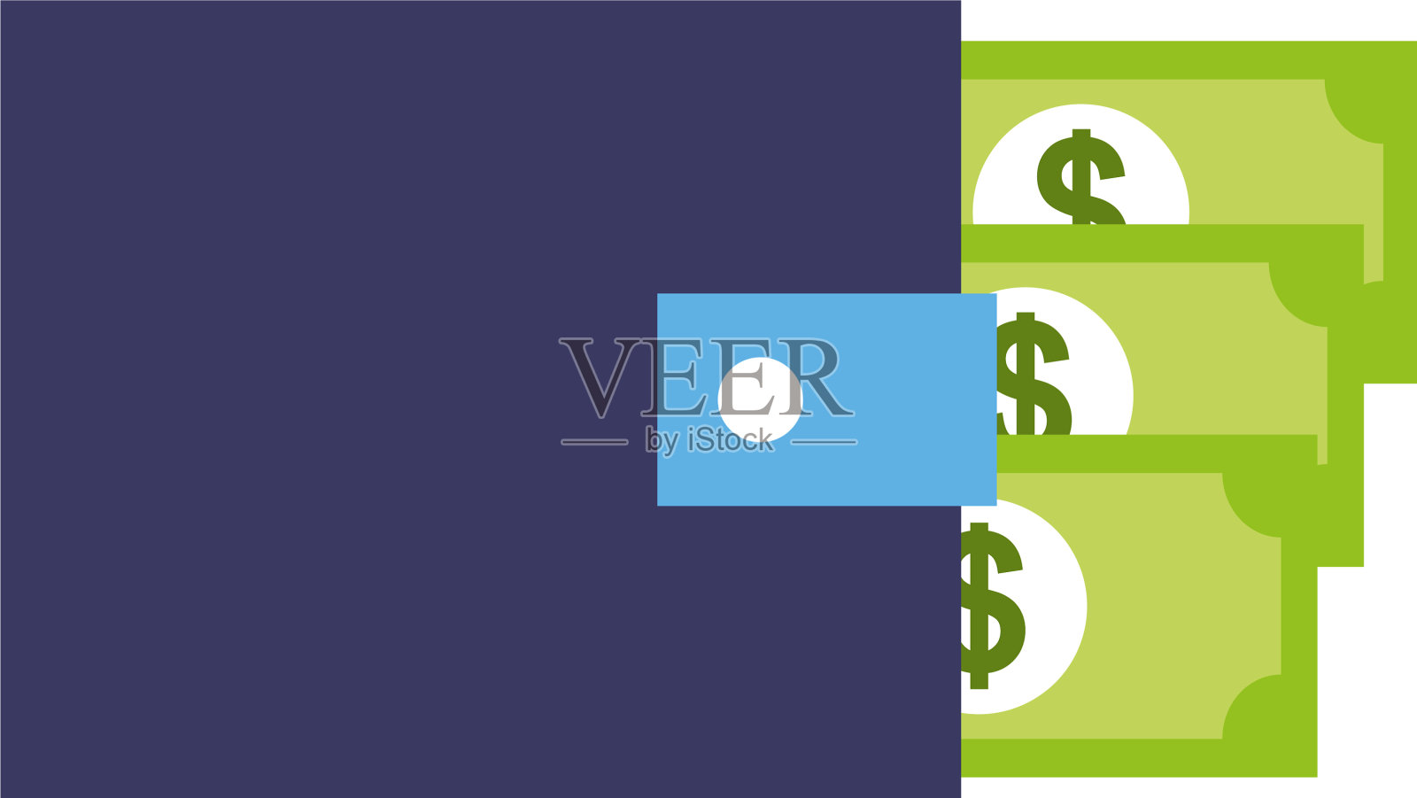 钱包钞票网上购物设计元素图片