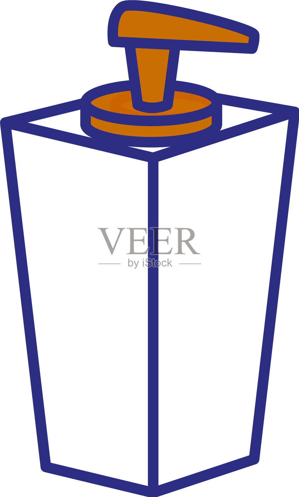 空白面霜瓶设计元素图片