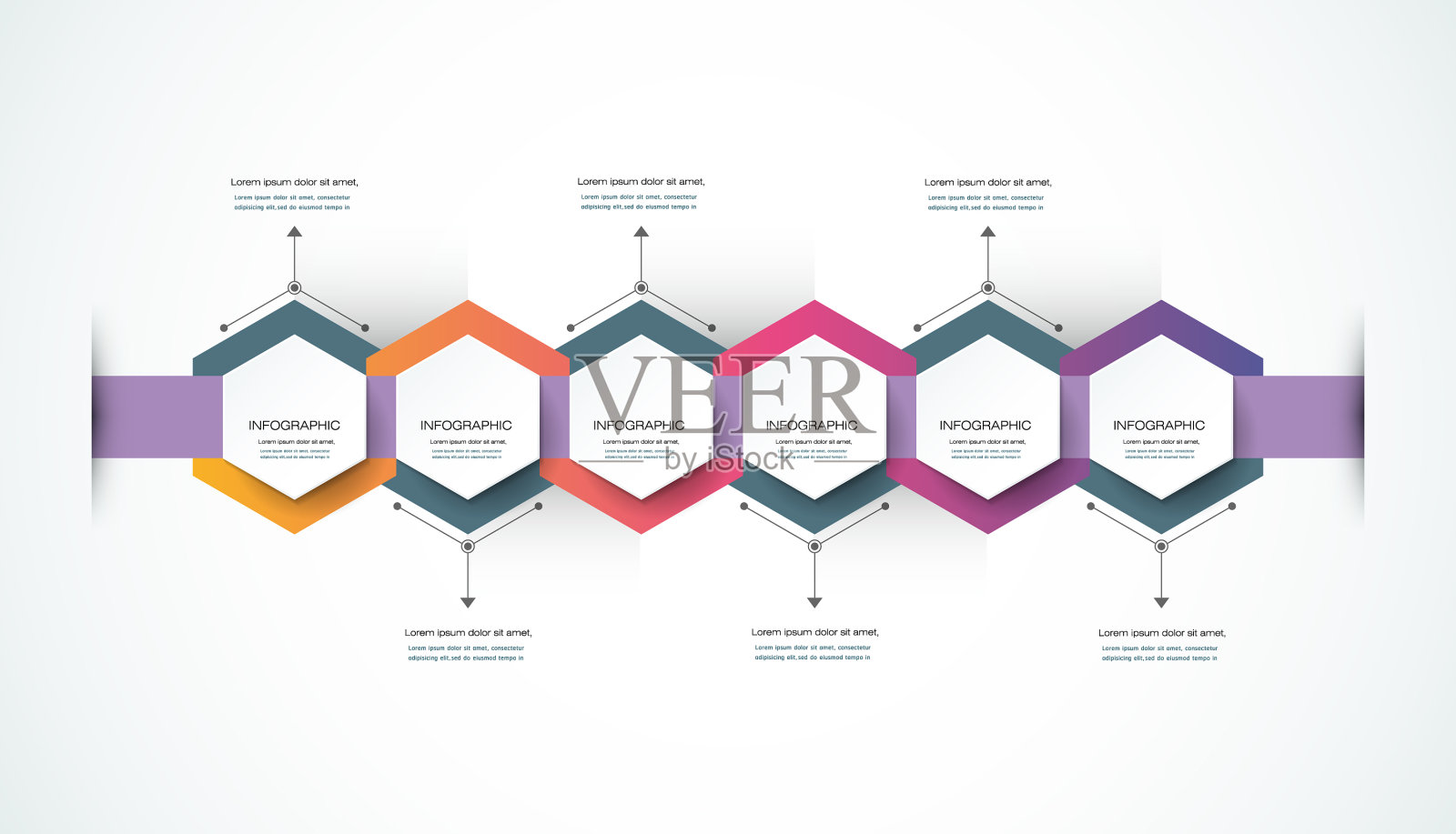信息图时间线设计模板设计模板素材
