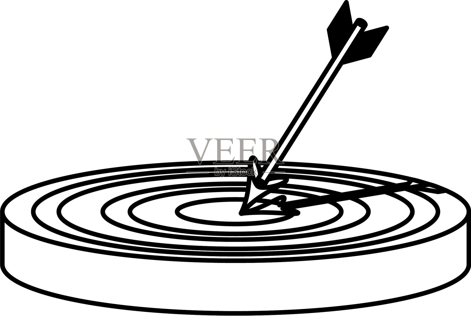 目标的圆靶的象征设计元素图片