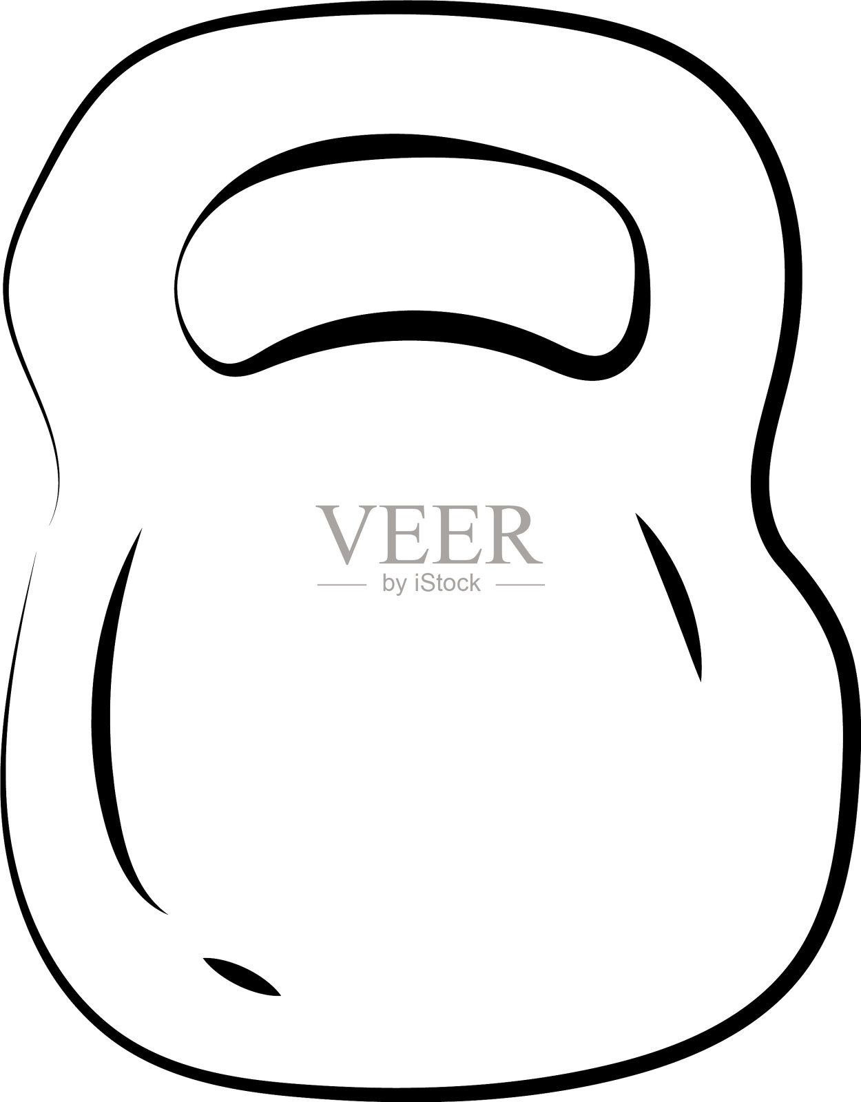 白色背景上的货物草图设计元素图片