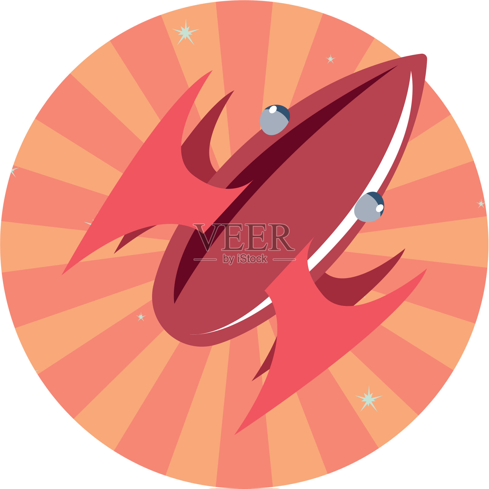 火箭宇宙飞船星系恒星设计元素图片