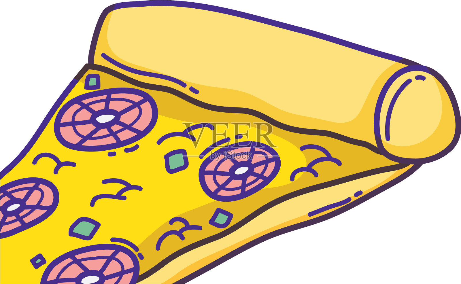 经典快餐卡通设计元素图片