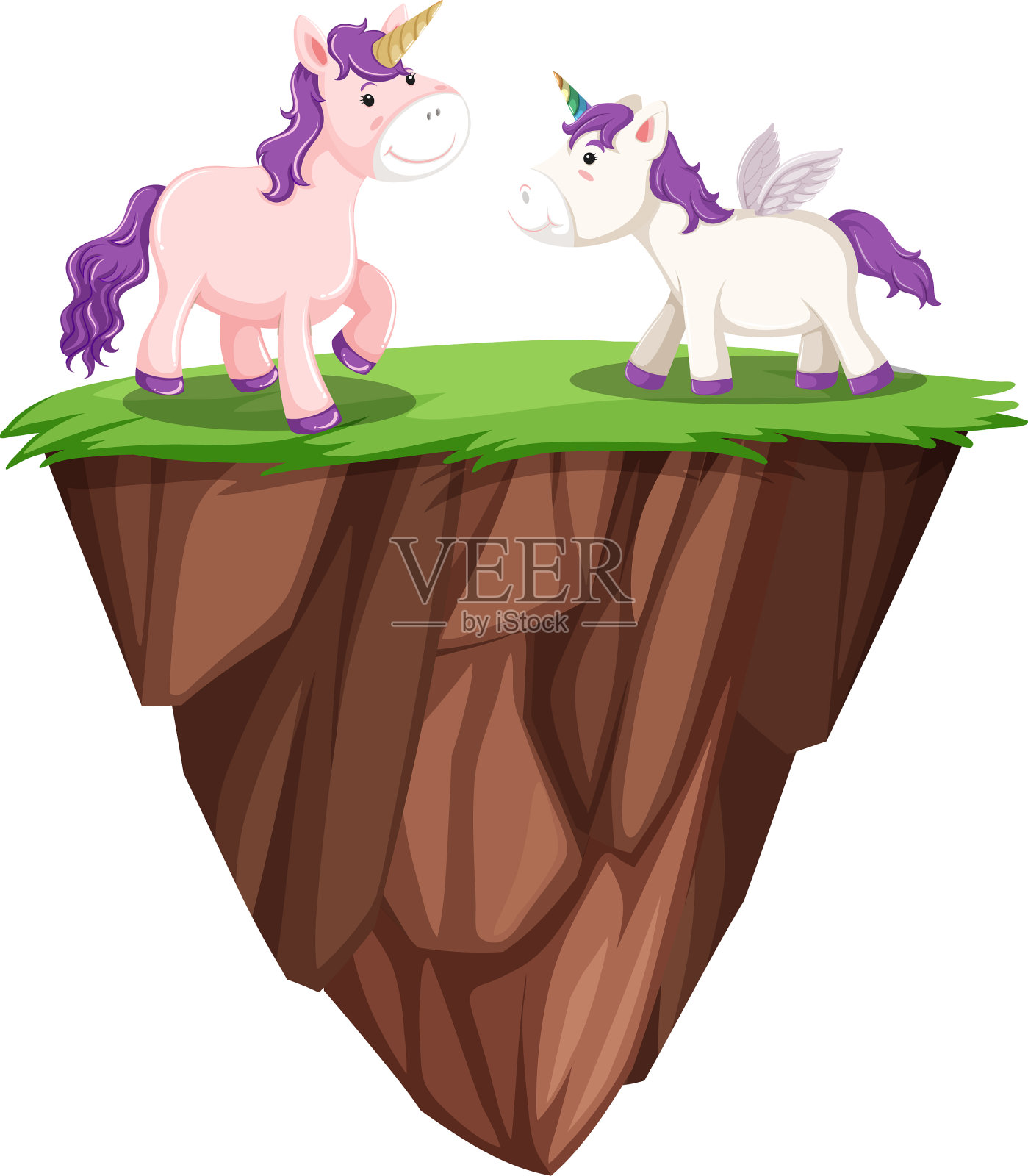 独角兽在岛设计元素图片