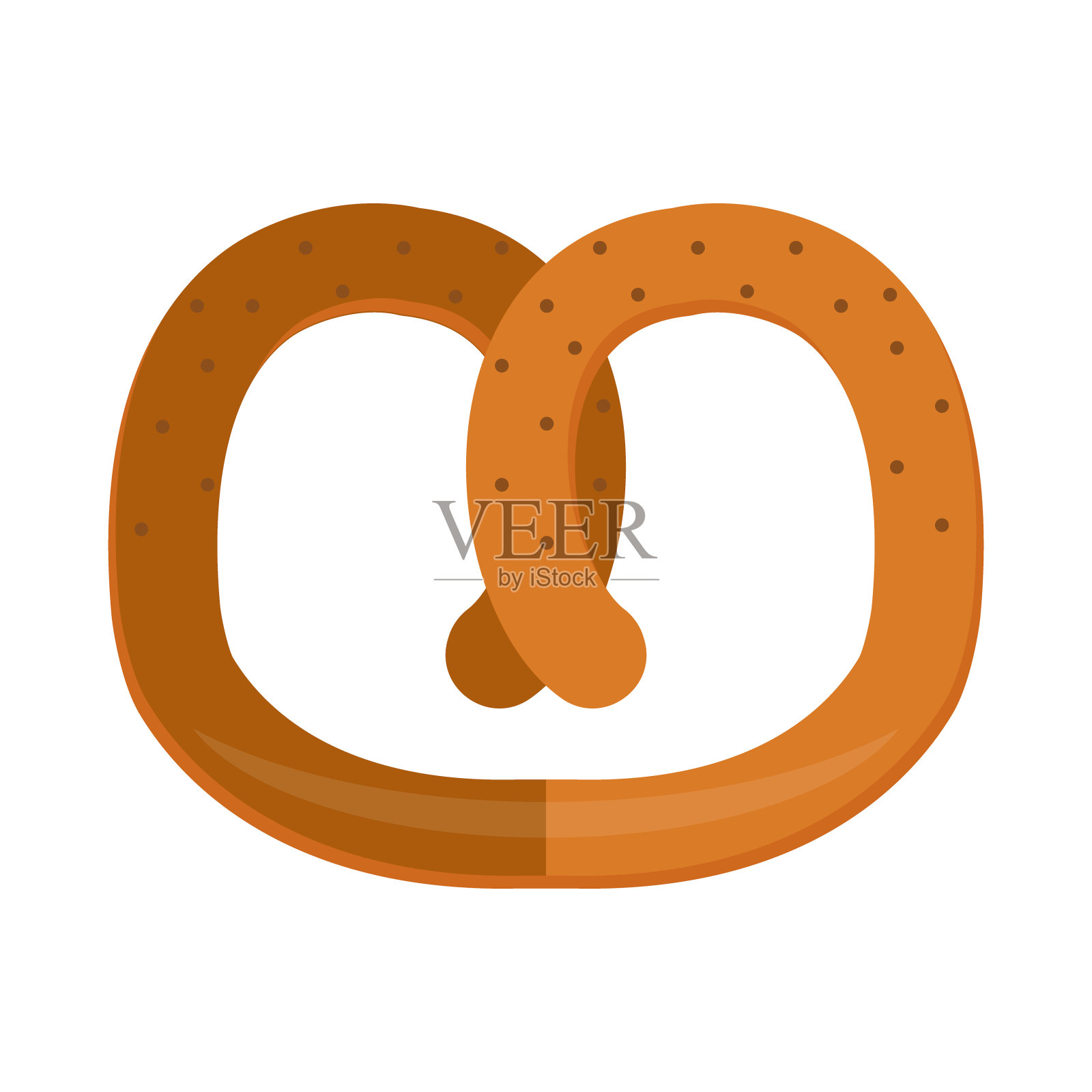 新鲜烘焙的面包产品图标孤立设计元素图片