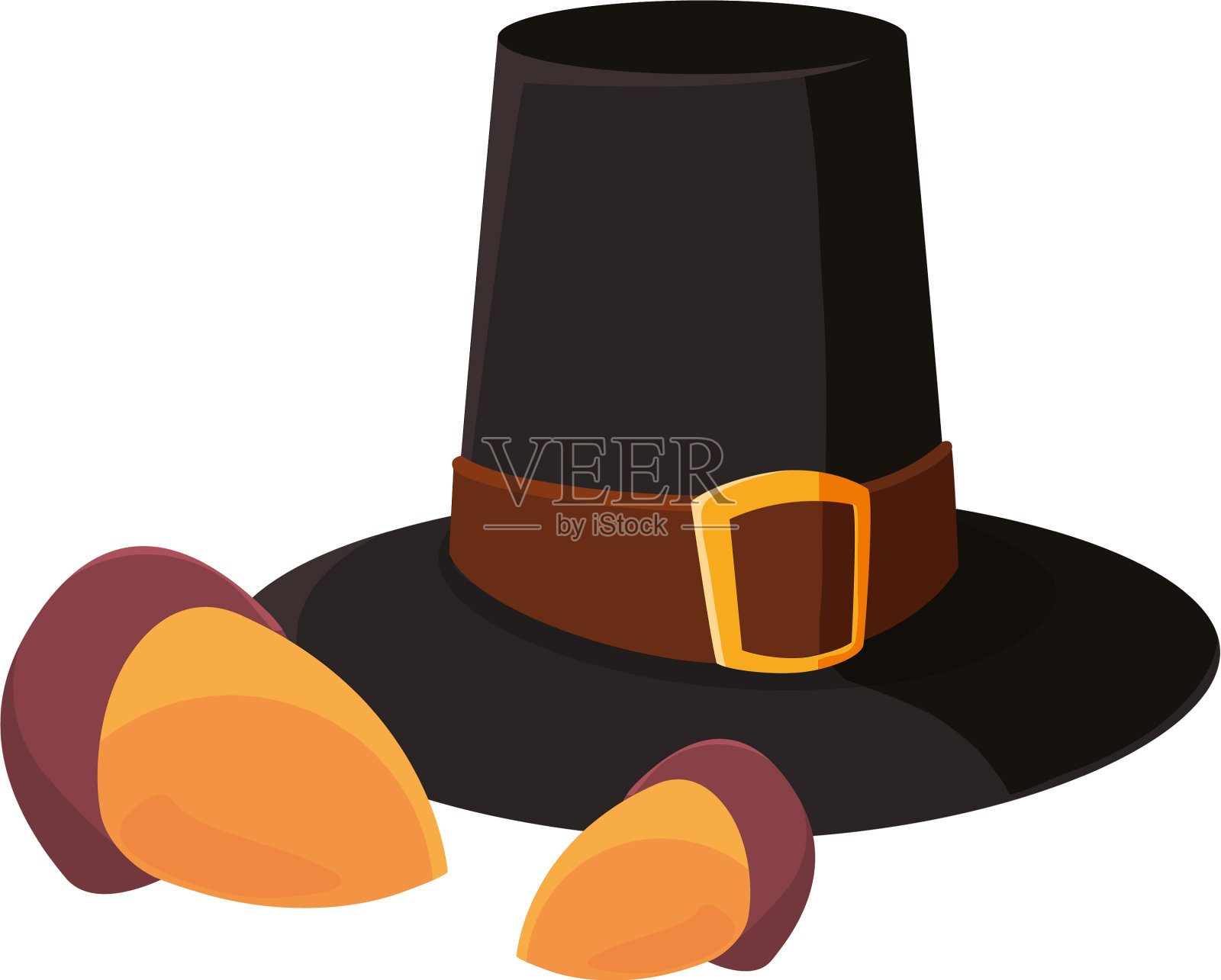 快乐的感恩节庆祝设计元素图片