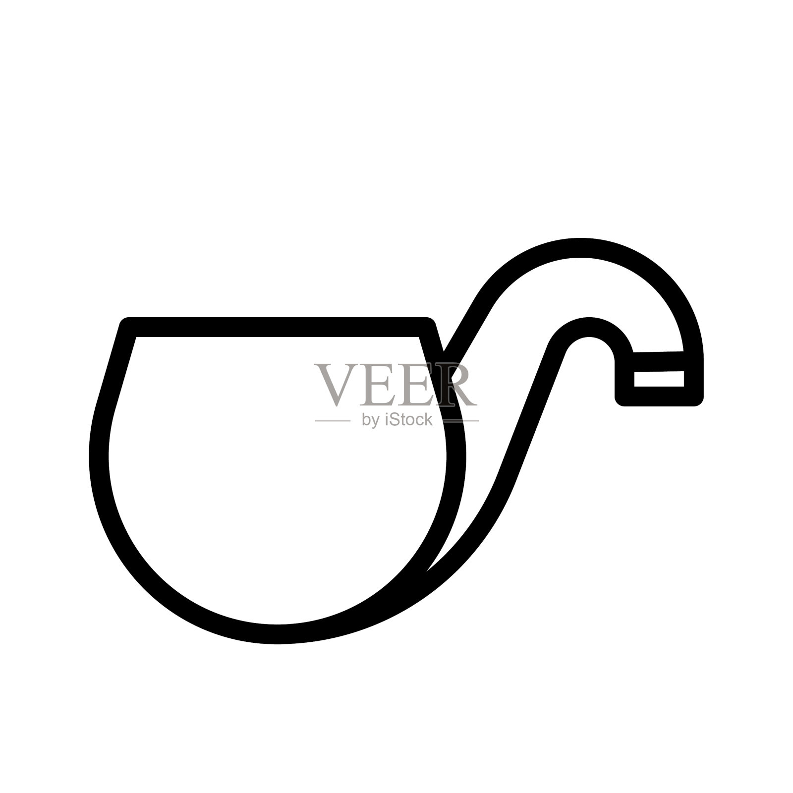 烟斗盛宴的圣帕特里克线图标设计元素图片