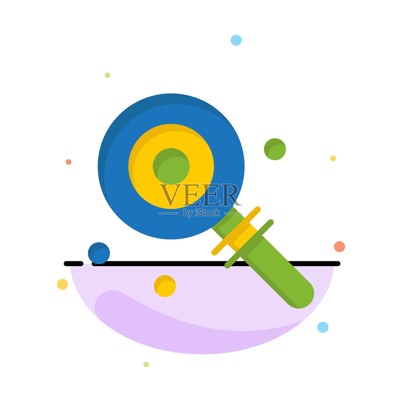 糖果，棒棒糖，棒棒糖，甜，抽象，平坦的颜色插画图片素材