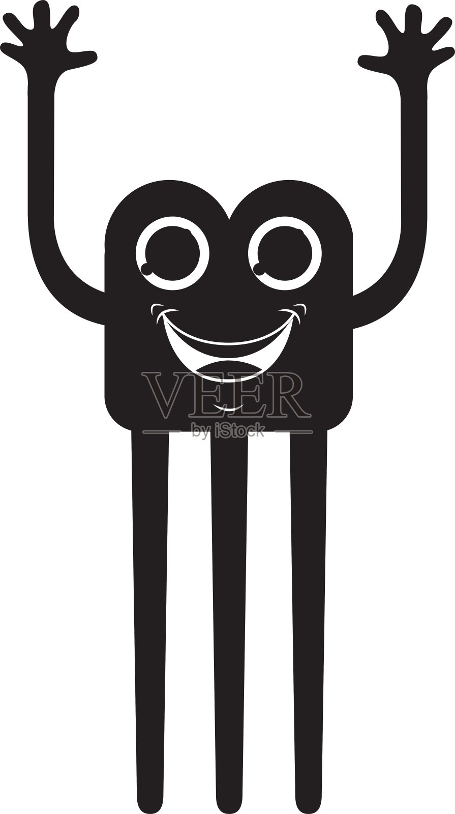 怪兽漫画人物图标设计元素图片