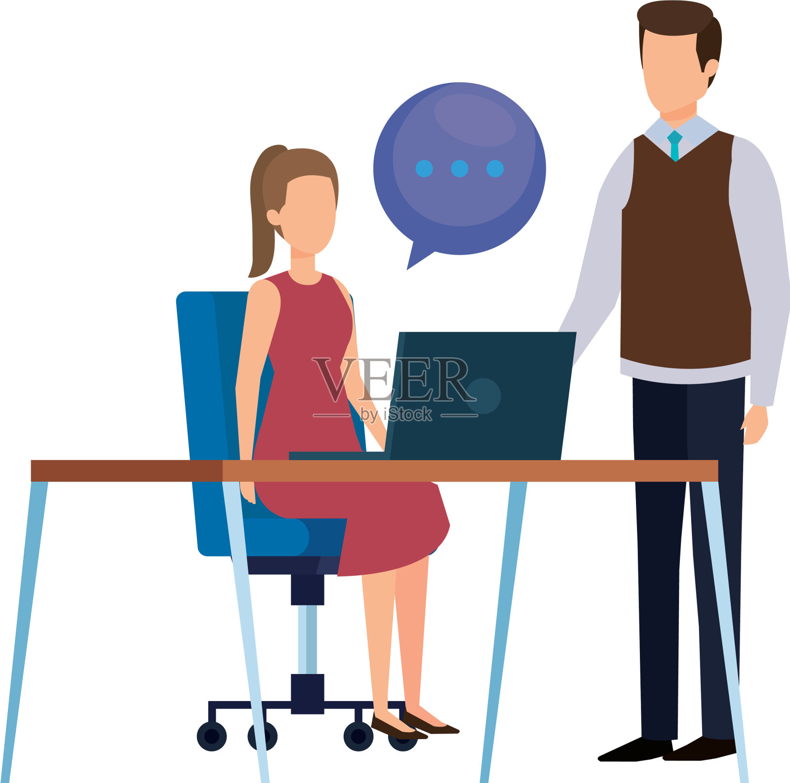 职场情侣设计元素图片