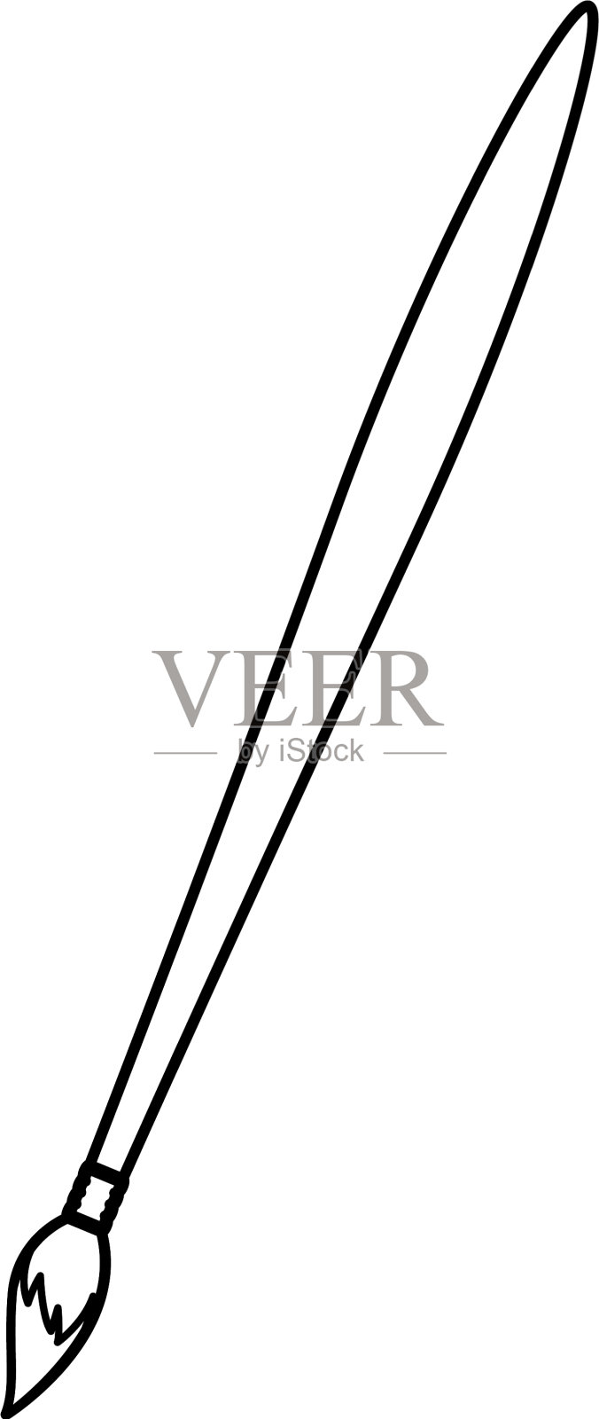 油漆刷供应图标设计元素图片