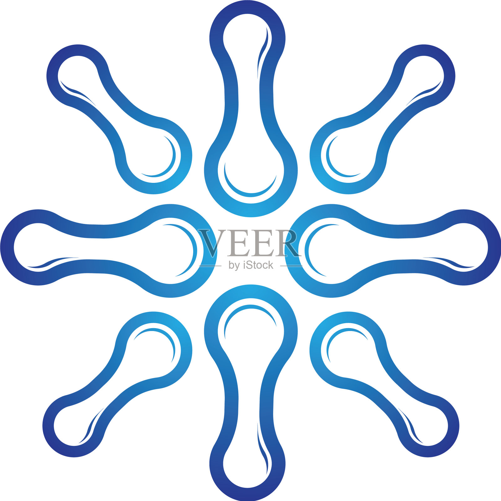 分子标志模板图标设计元素图片