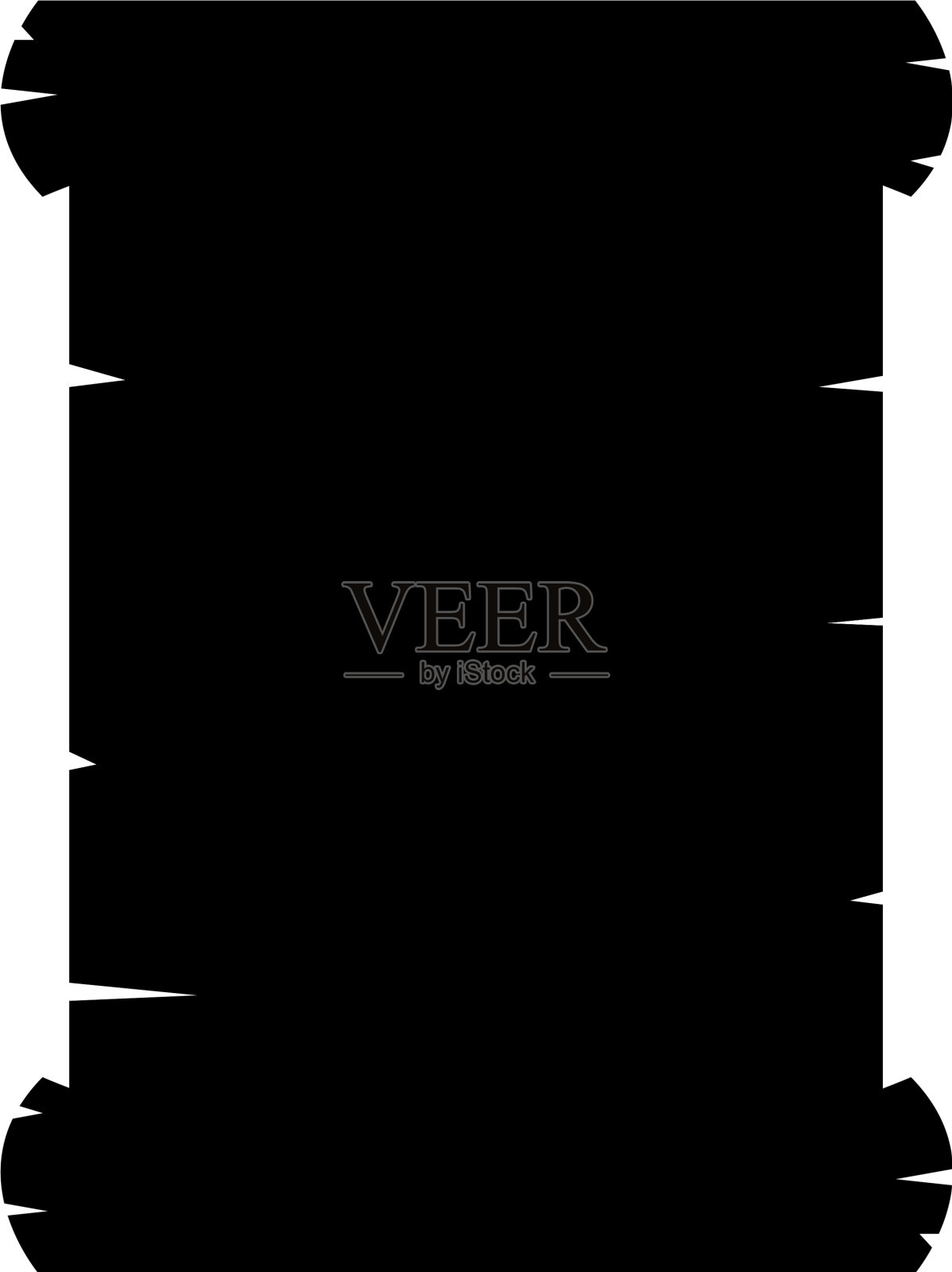 羊皮纸孤立图标设计元素图片