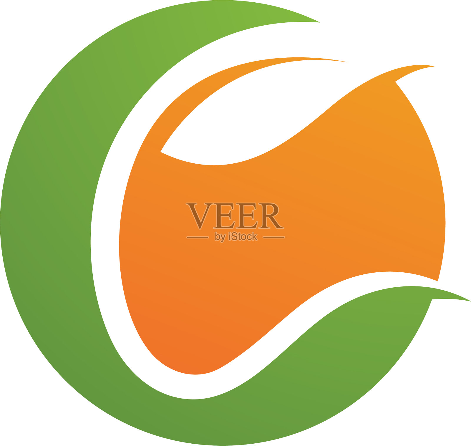 标志绿色树叶生态设计元素图片