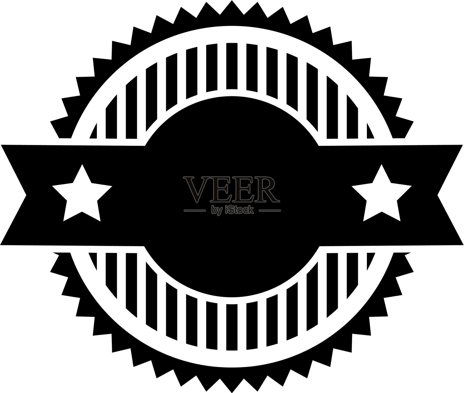 复古复古的徽章空白标签标志设计元素图片