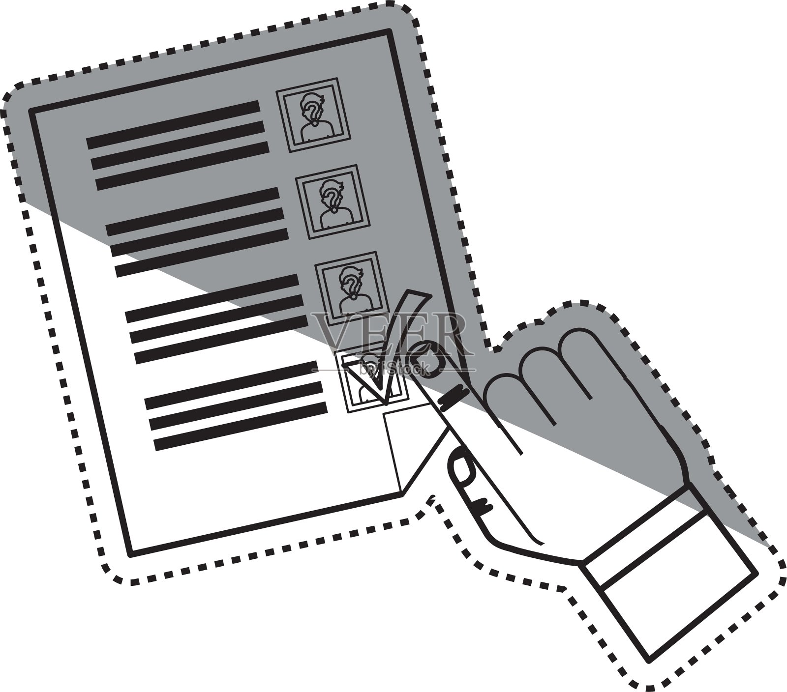 民主投票选举设计元素图片