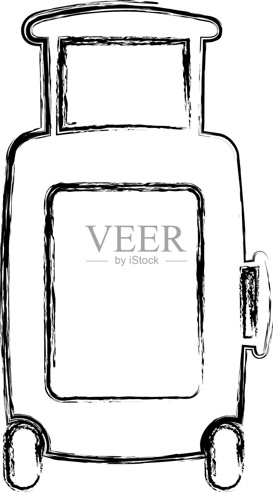 手提箱旅行孤立图标设计元素图片