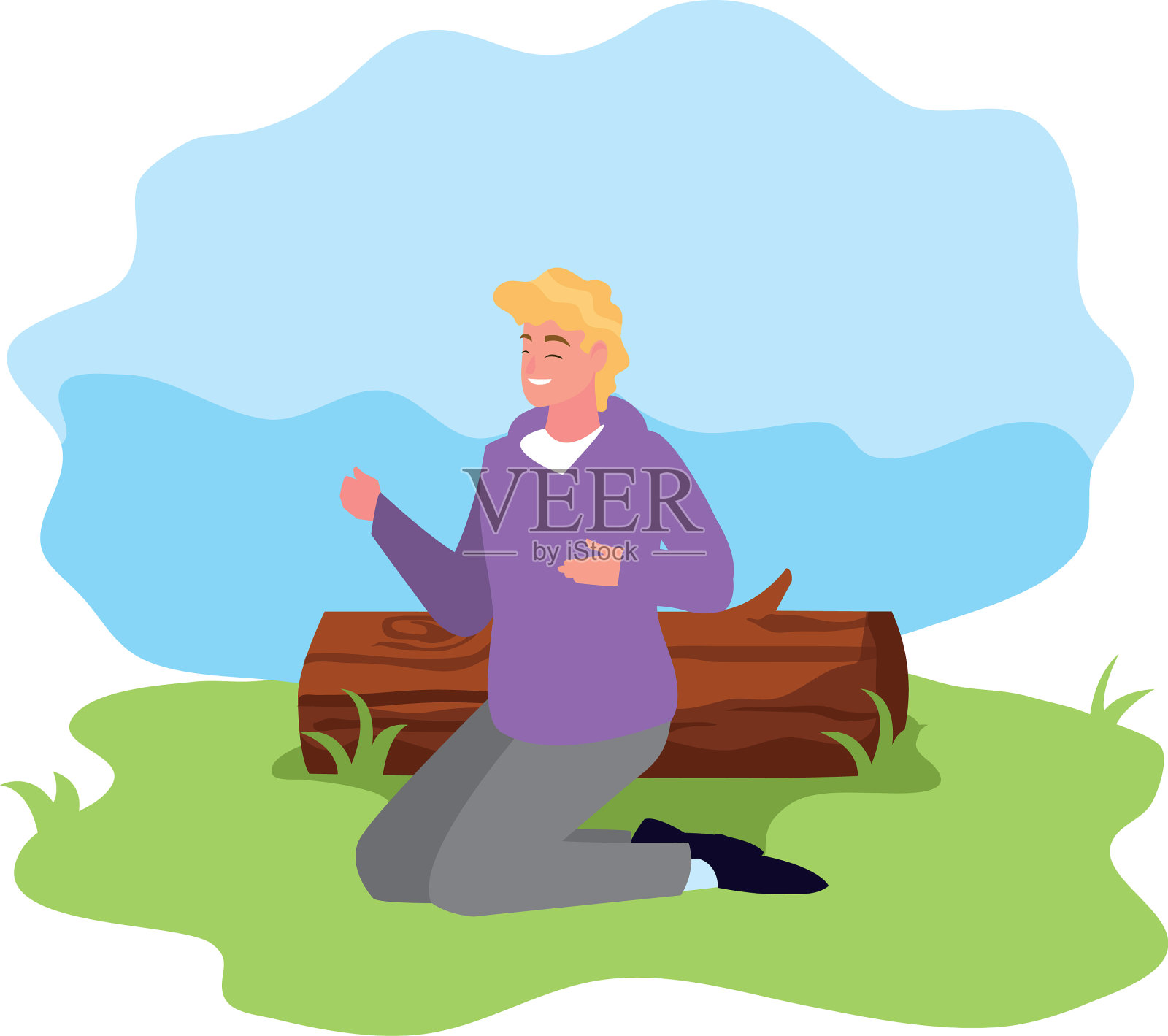 人的性格与树干景观设计元素图片