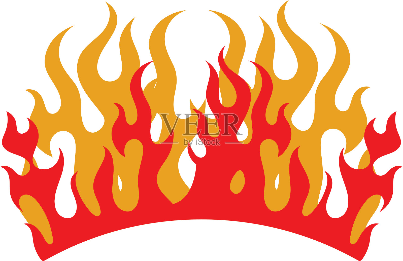 火焰标志模板设计元素图片