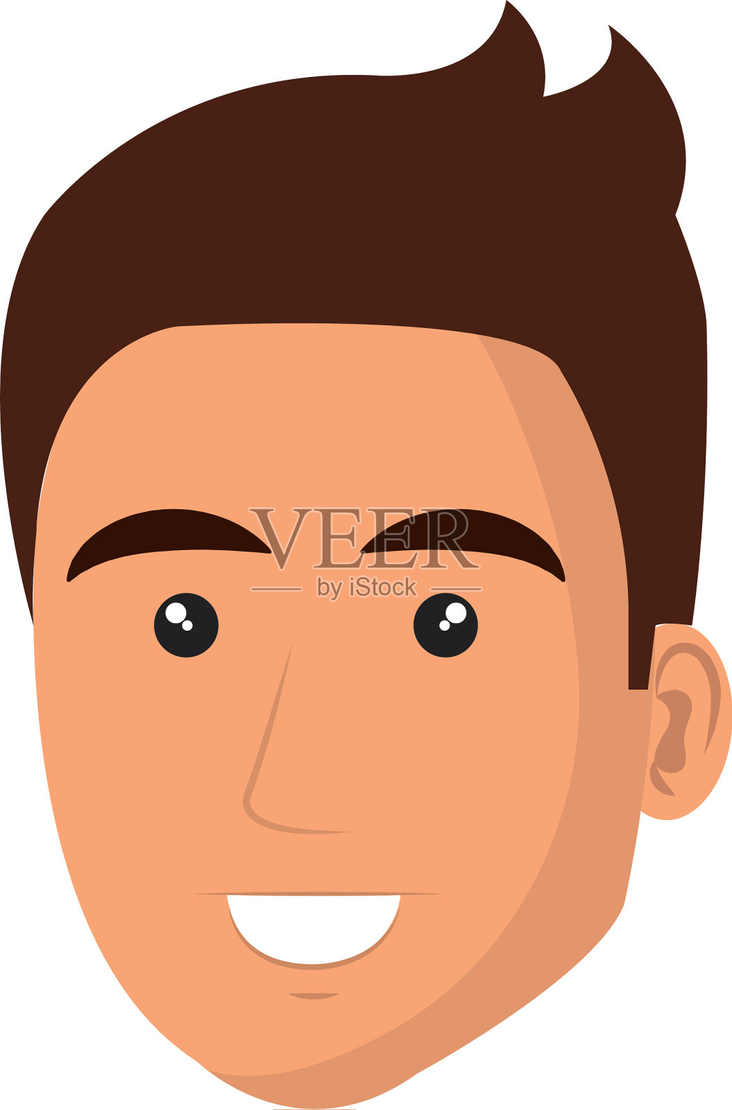 年轻人头像角色设计元素图片