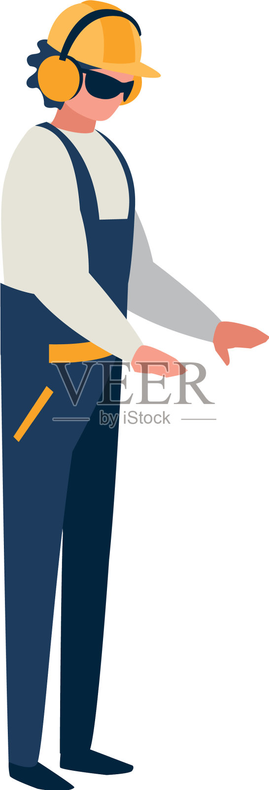 产业工人角色设计元素图片