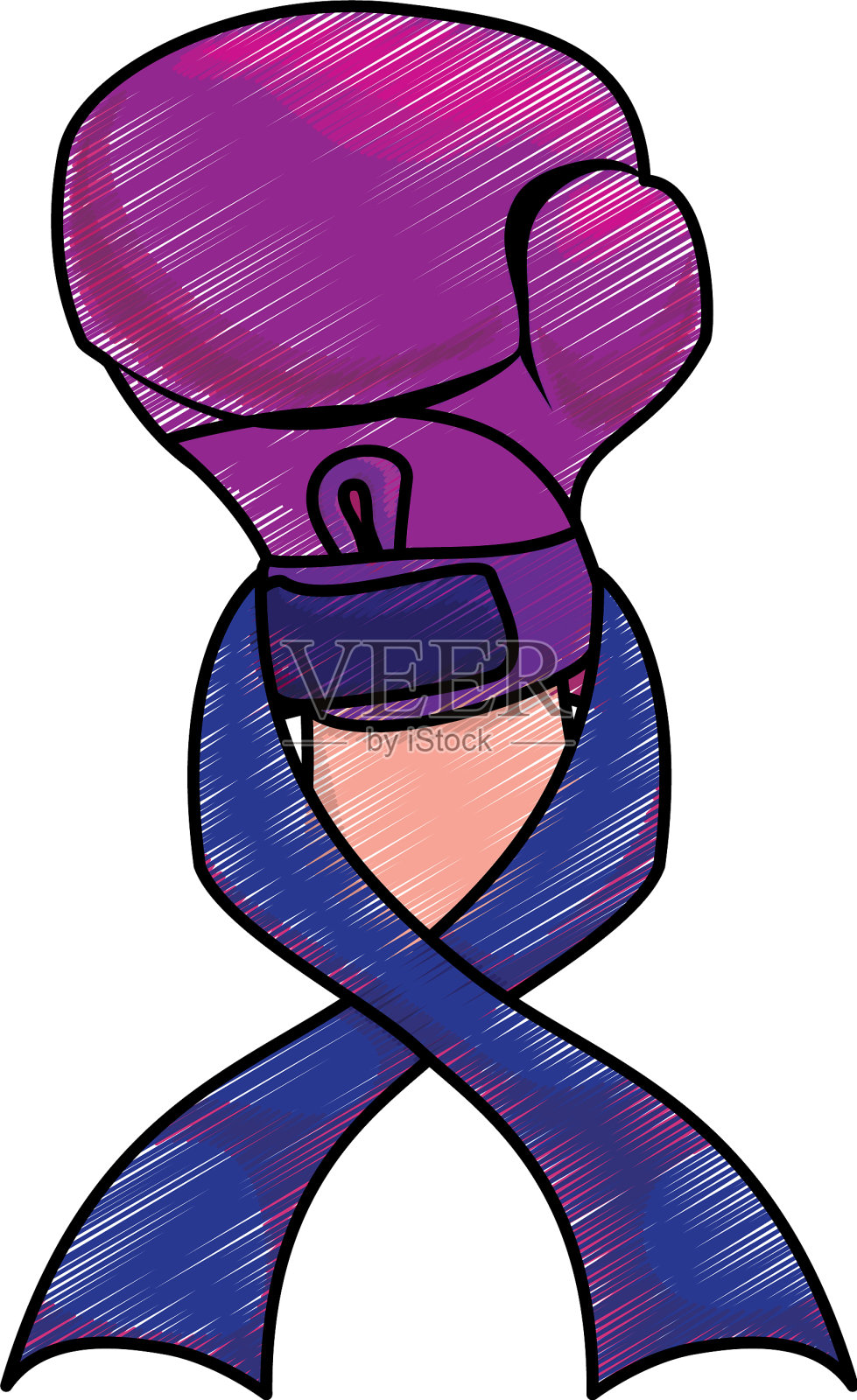 乳腺癌运动标志设计元素图片