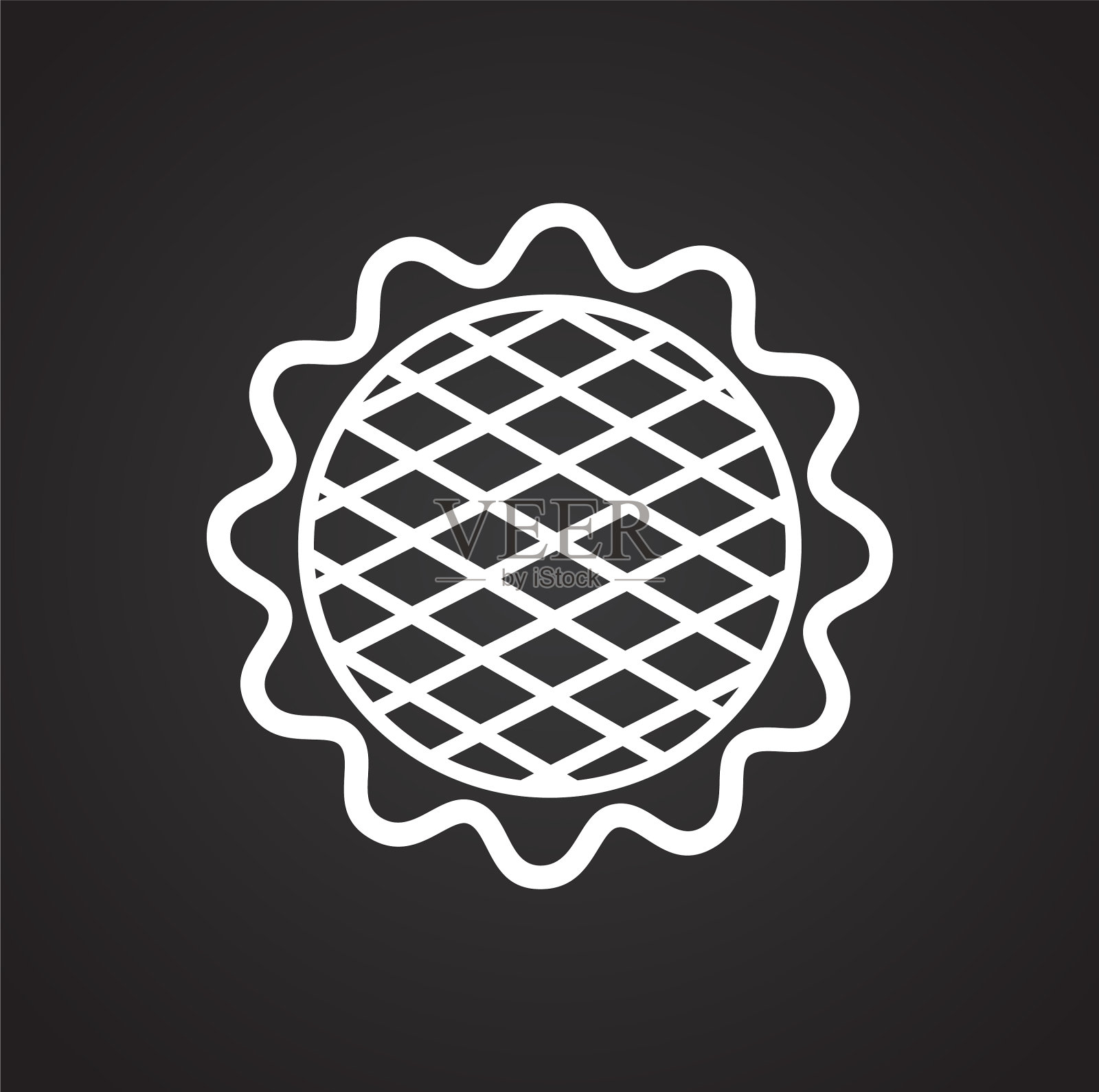 Cookie图标在图形和web的背景插画图片素材