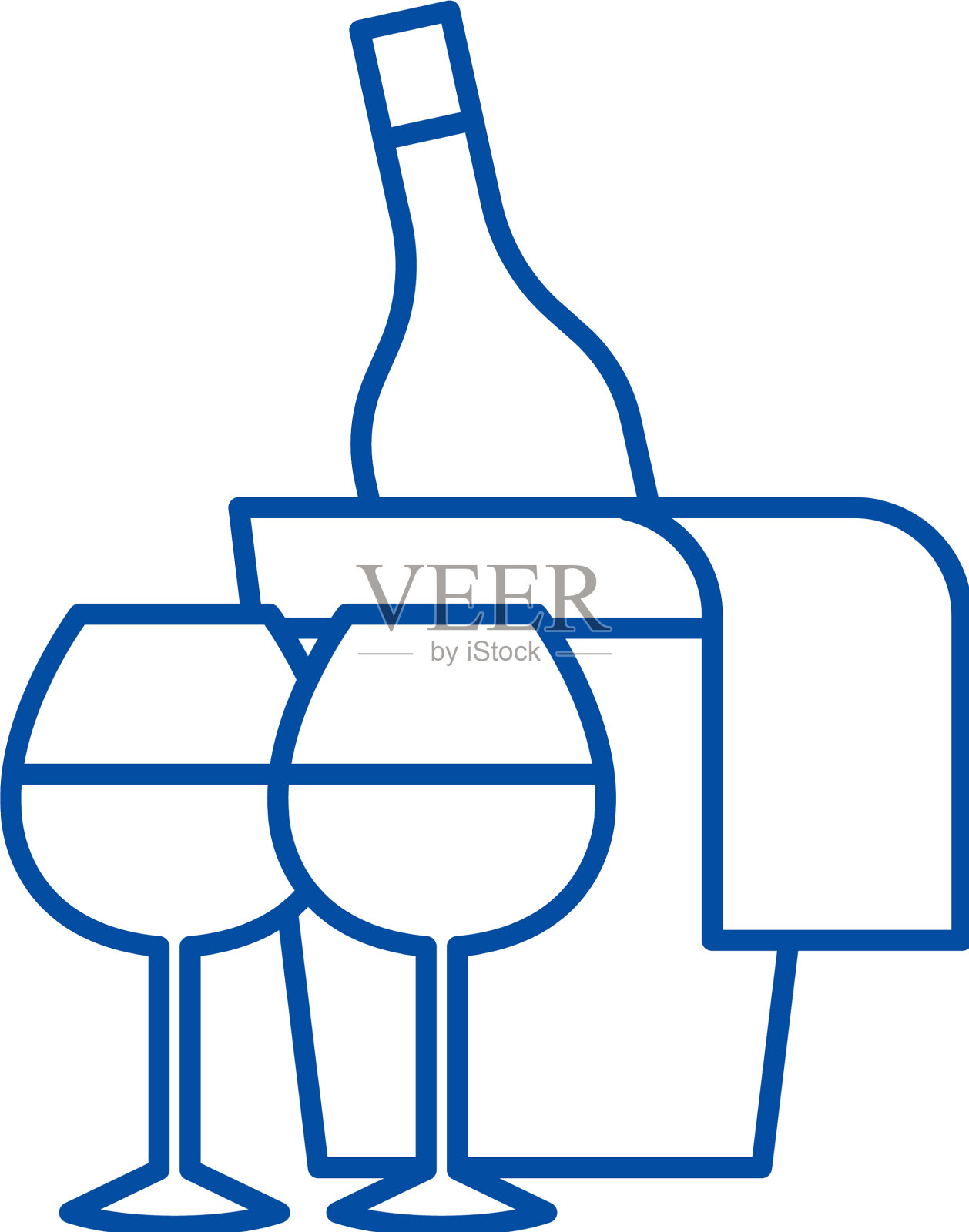 起泡酒系列图标概念起泡酒设计元素图片