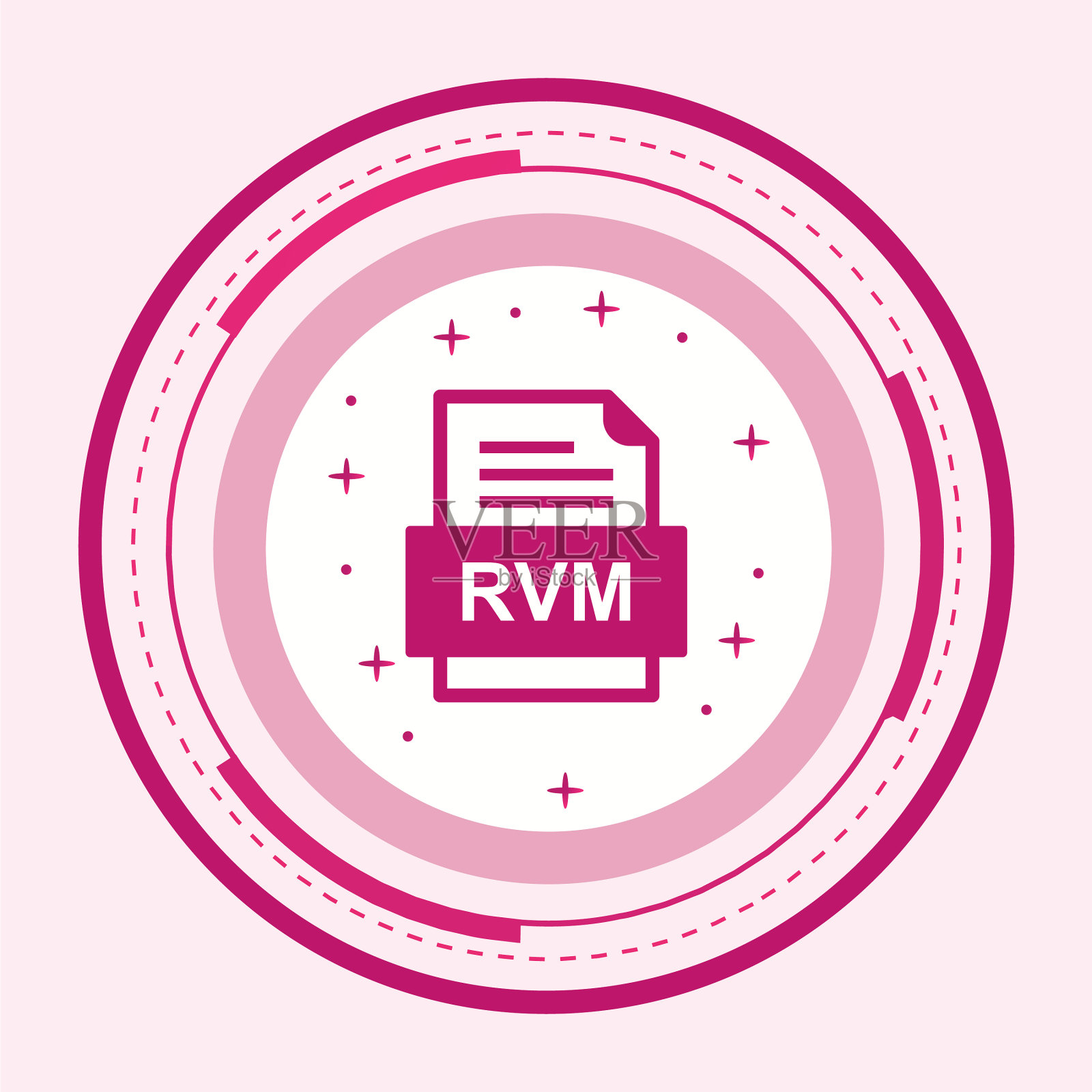 RVM文件文档图标插画图片素材