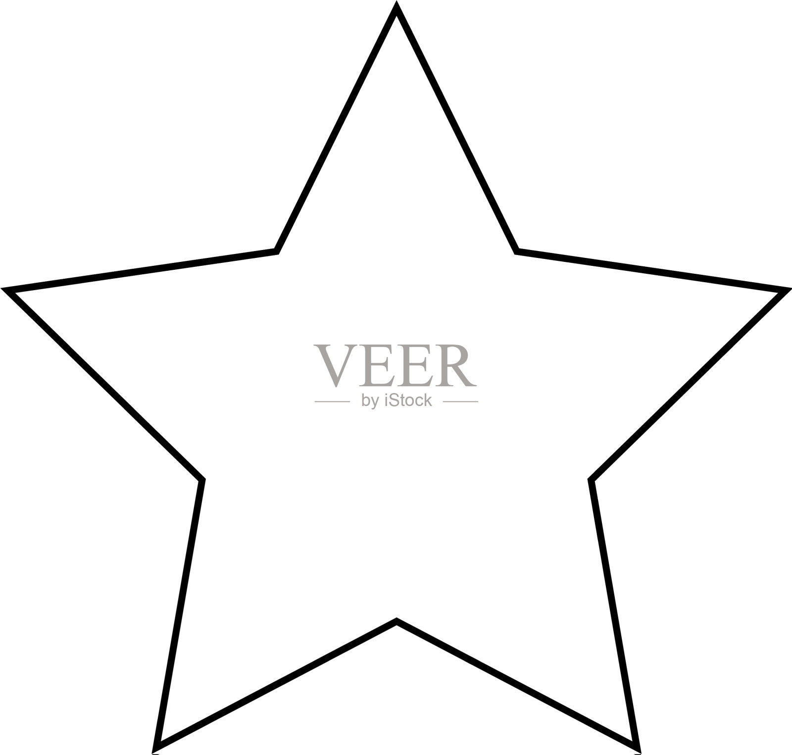 胜利之星孤立图标设计元素图片