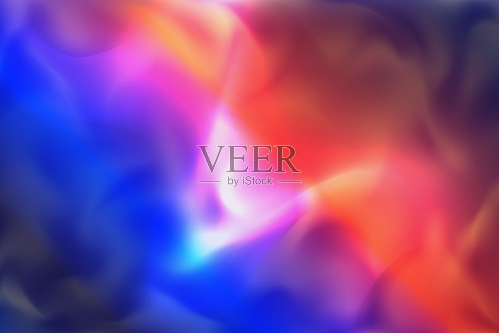 蓝色和红色波浪烟雾背景插画图片素材