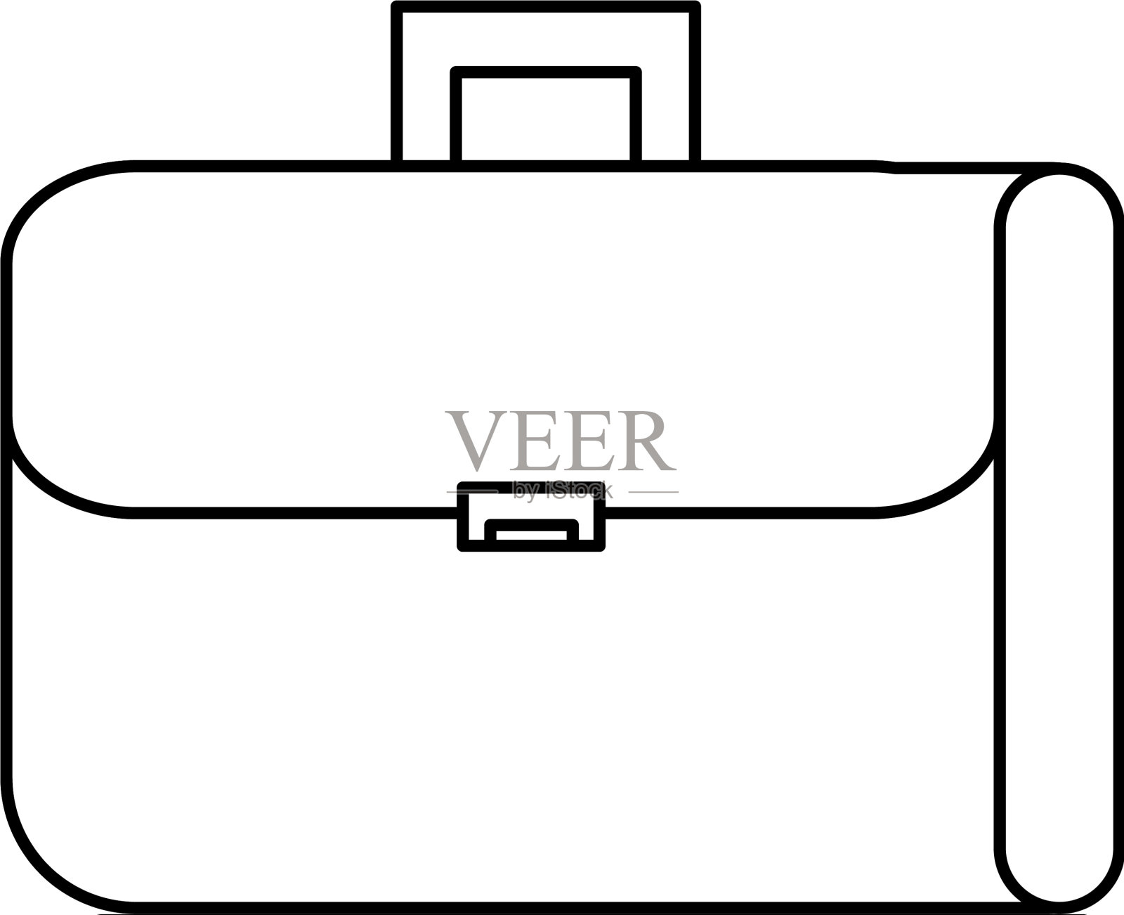 公事包孤立图标设计元素图片