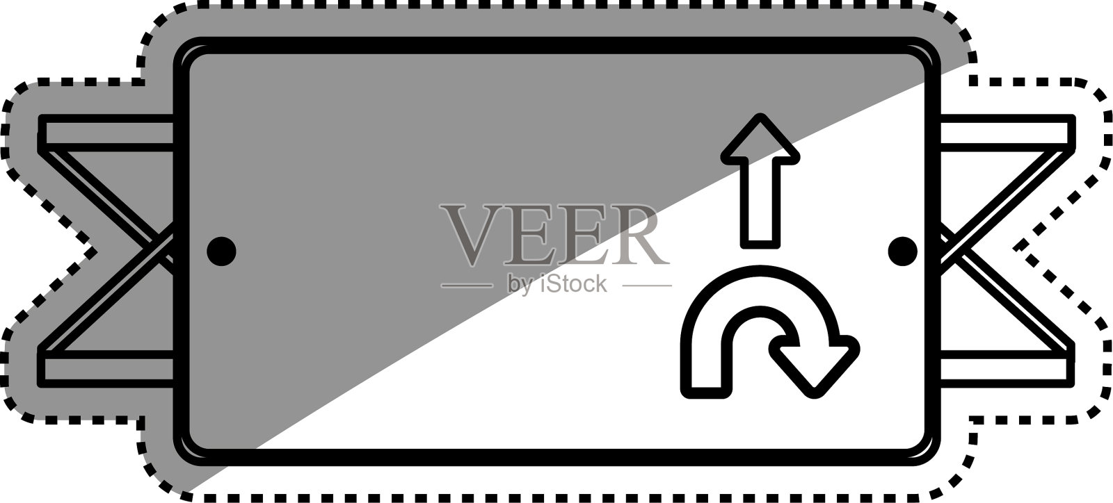 路标的方向图标素材