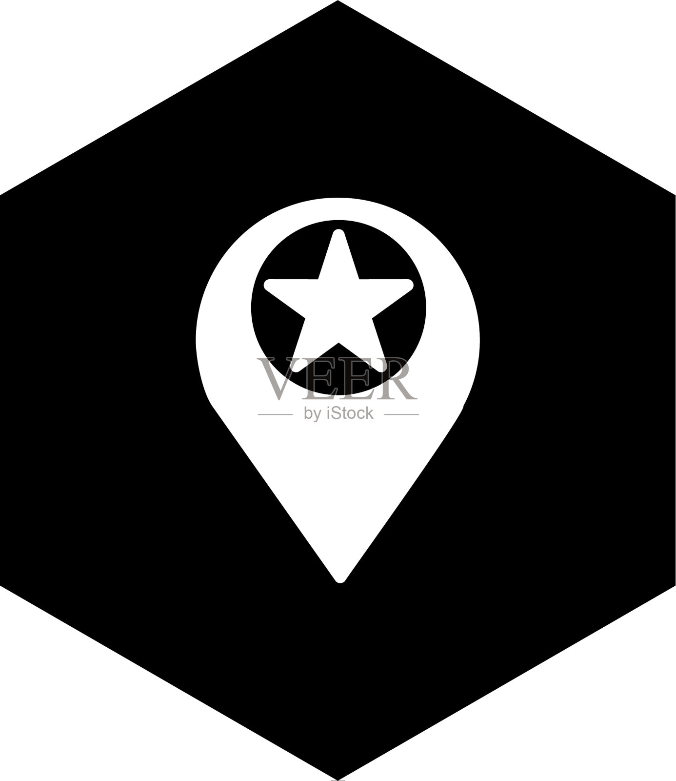 星形位置图标设计图标素材