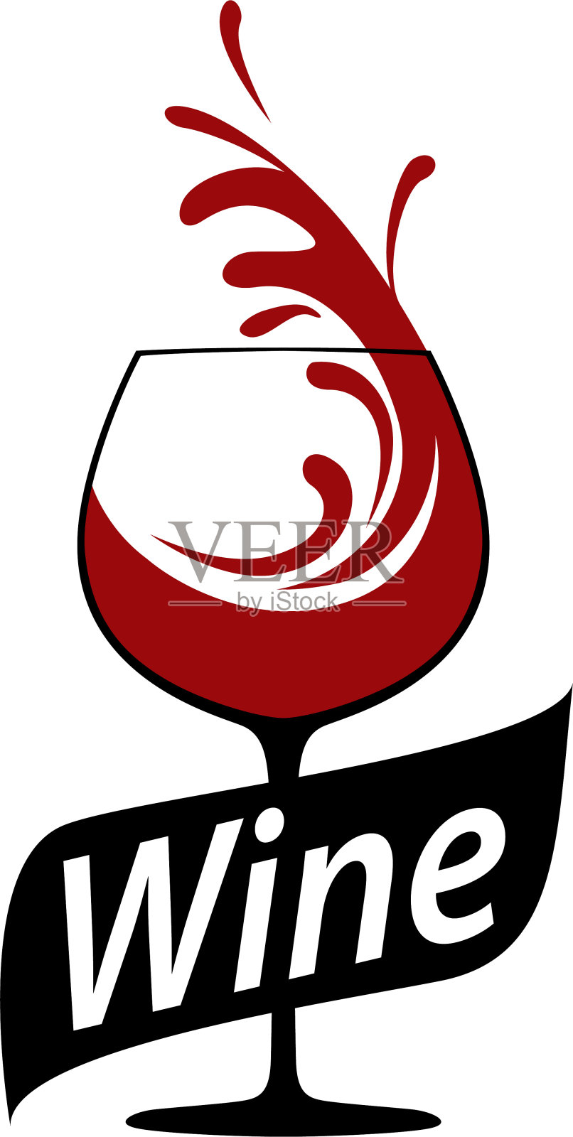 葡萄酒的标志设计元素图片