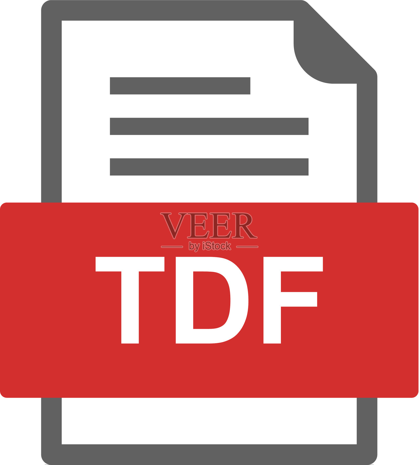 TDF文件文档图标设计元素图片