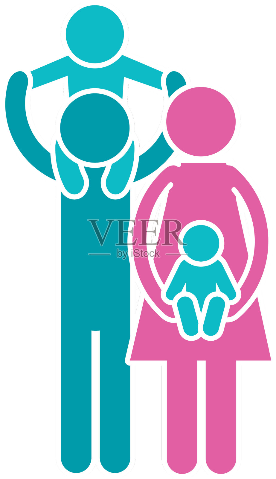 家庭象形图卡通设计元素图片