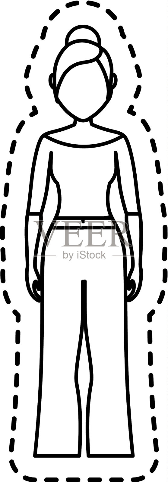 女人卡通图标设计元素图片