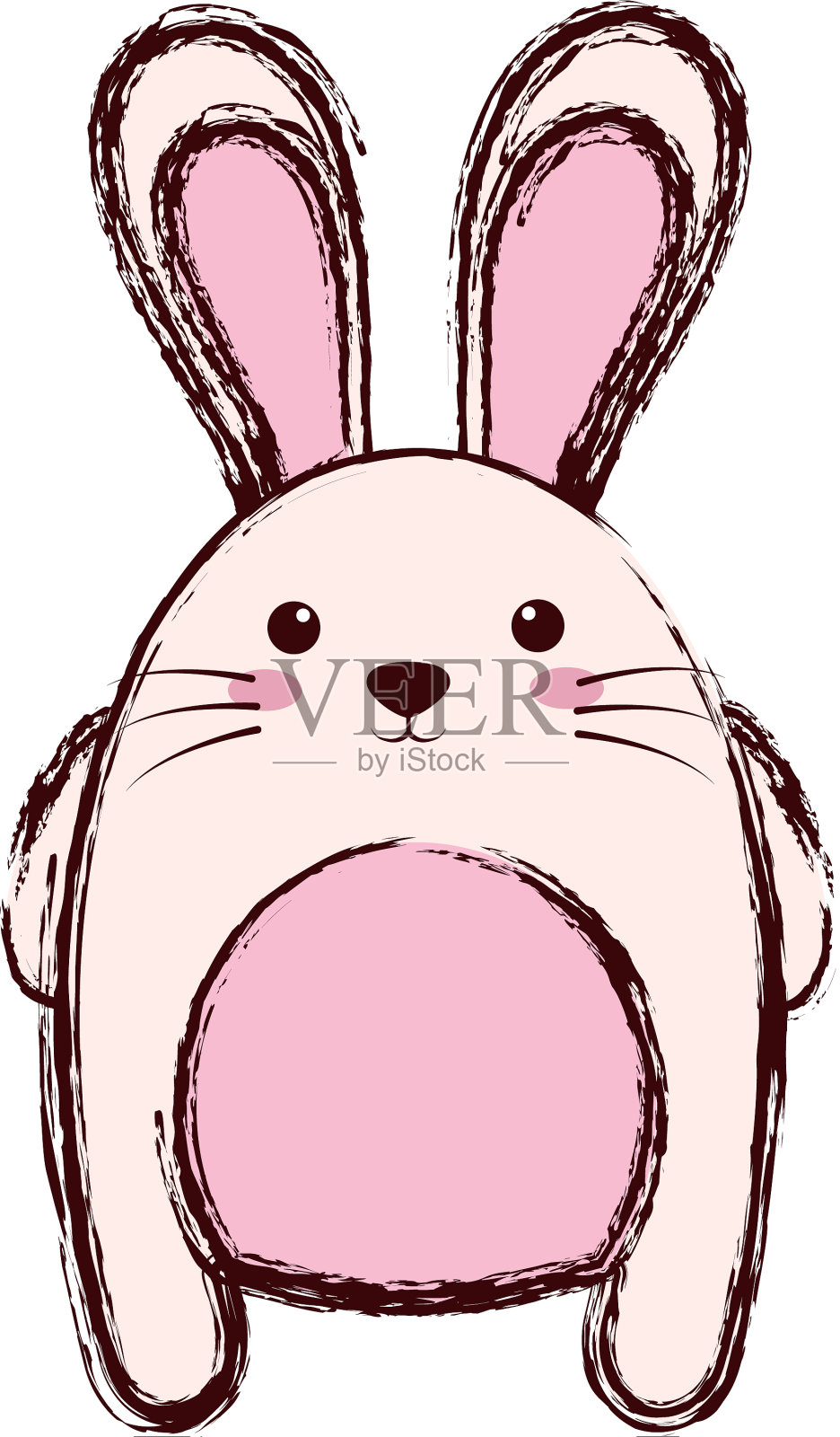 卡哇伊的动物图标设计元素图片