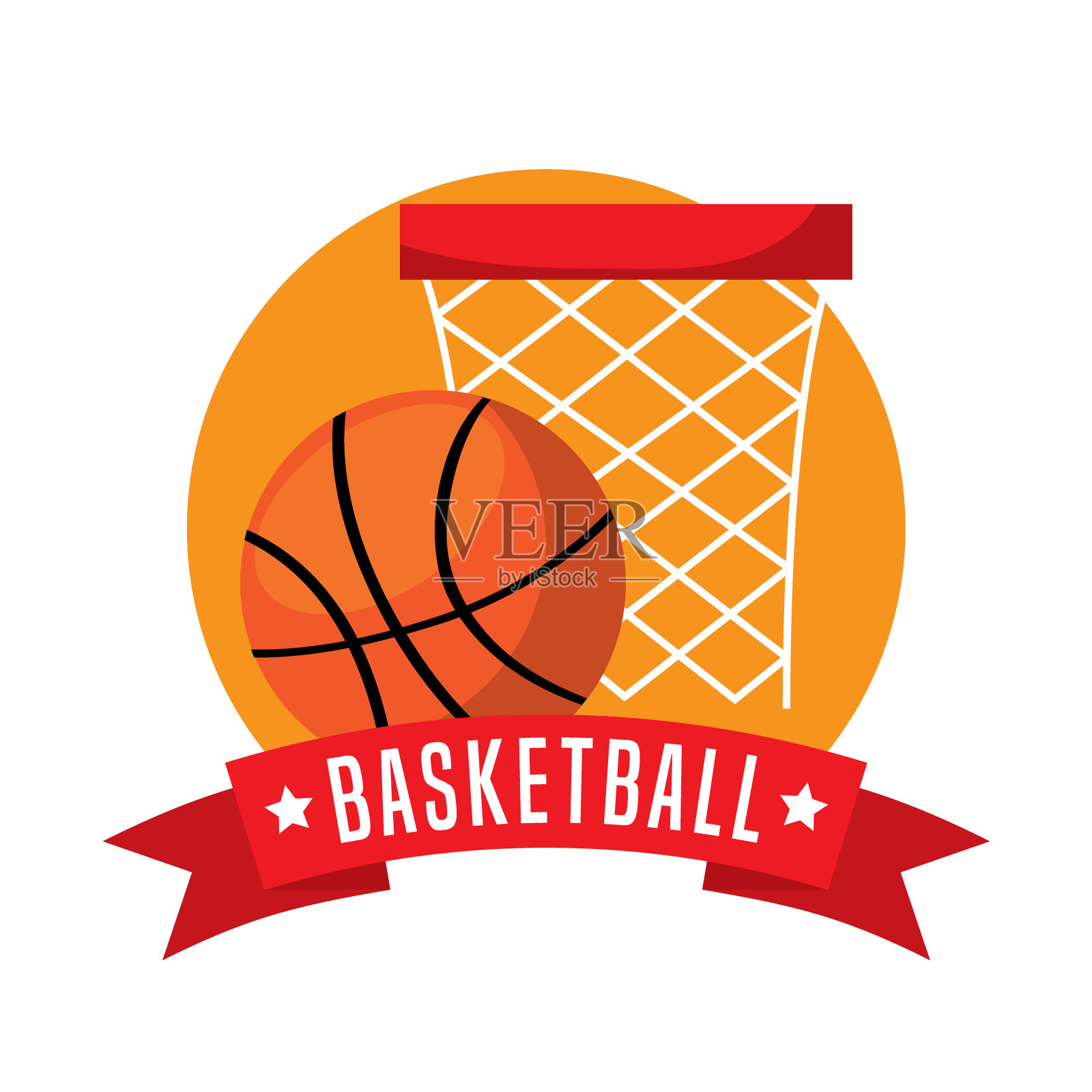 篮球运动标志图标设计元素图片