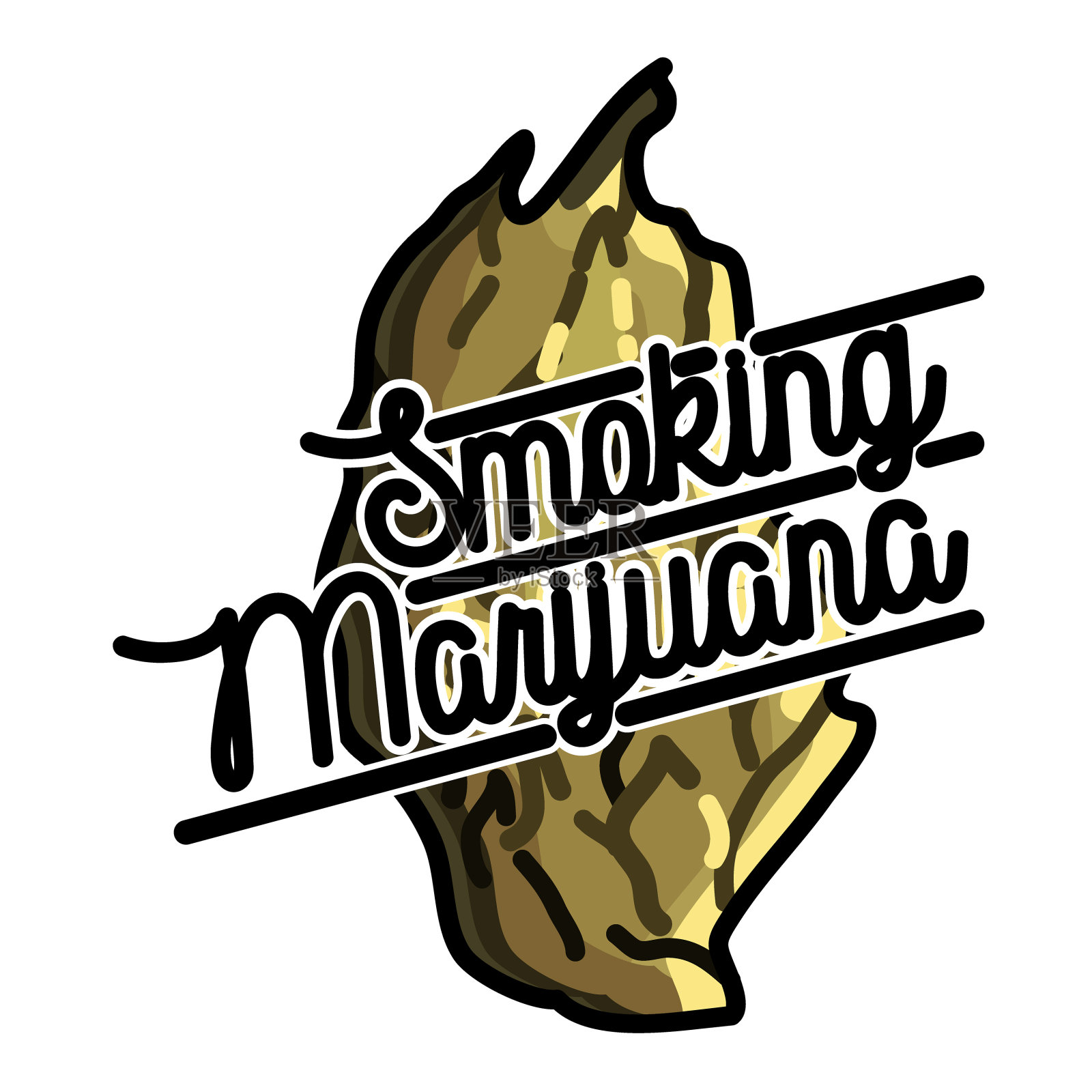 颜色复古大麻徽章设计元素图片