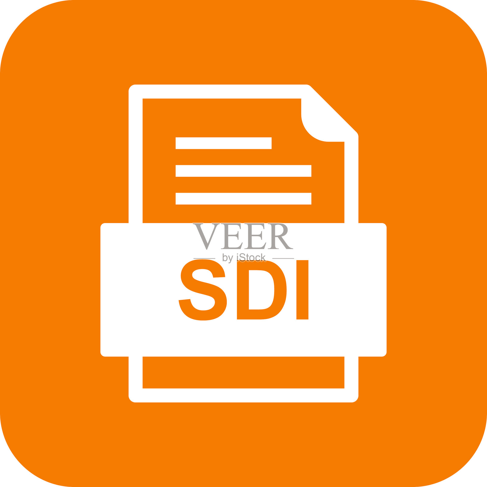 Sdi文件文档图标插画图片素材