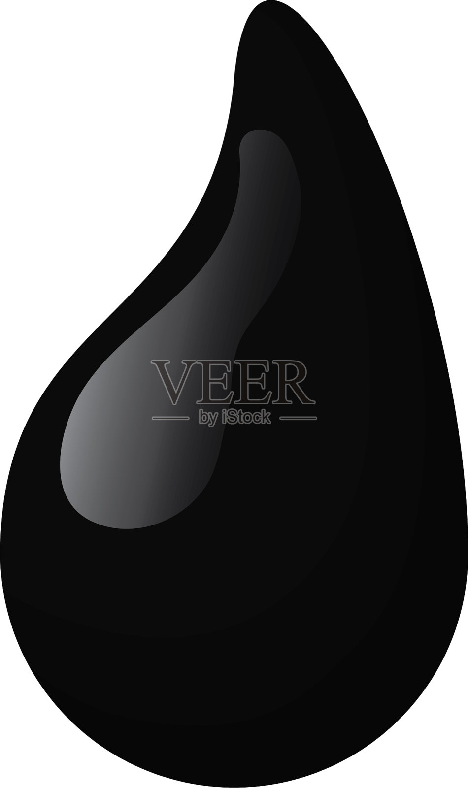 孤立的油滴设计元素图片