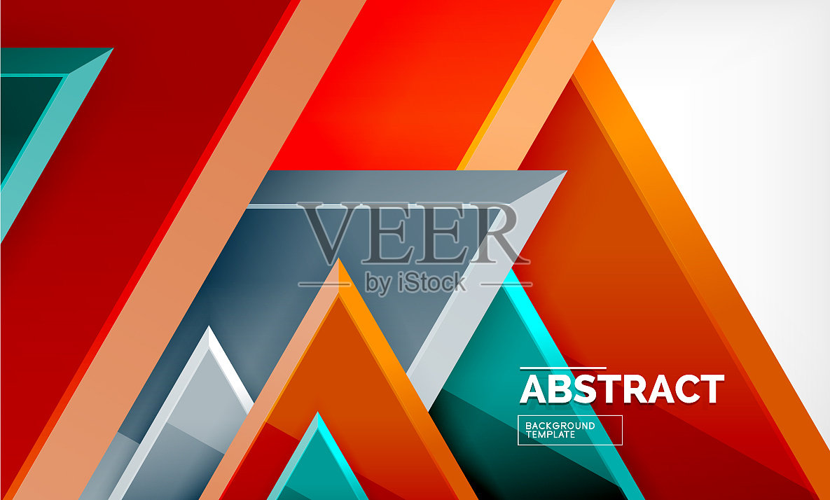 三角形低聚背景设计插画图片素材