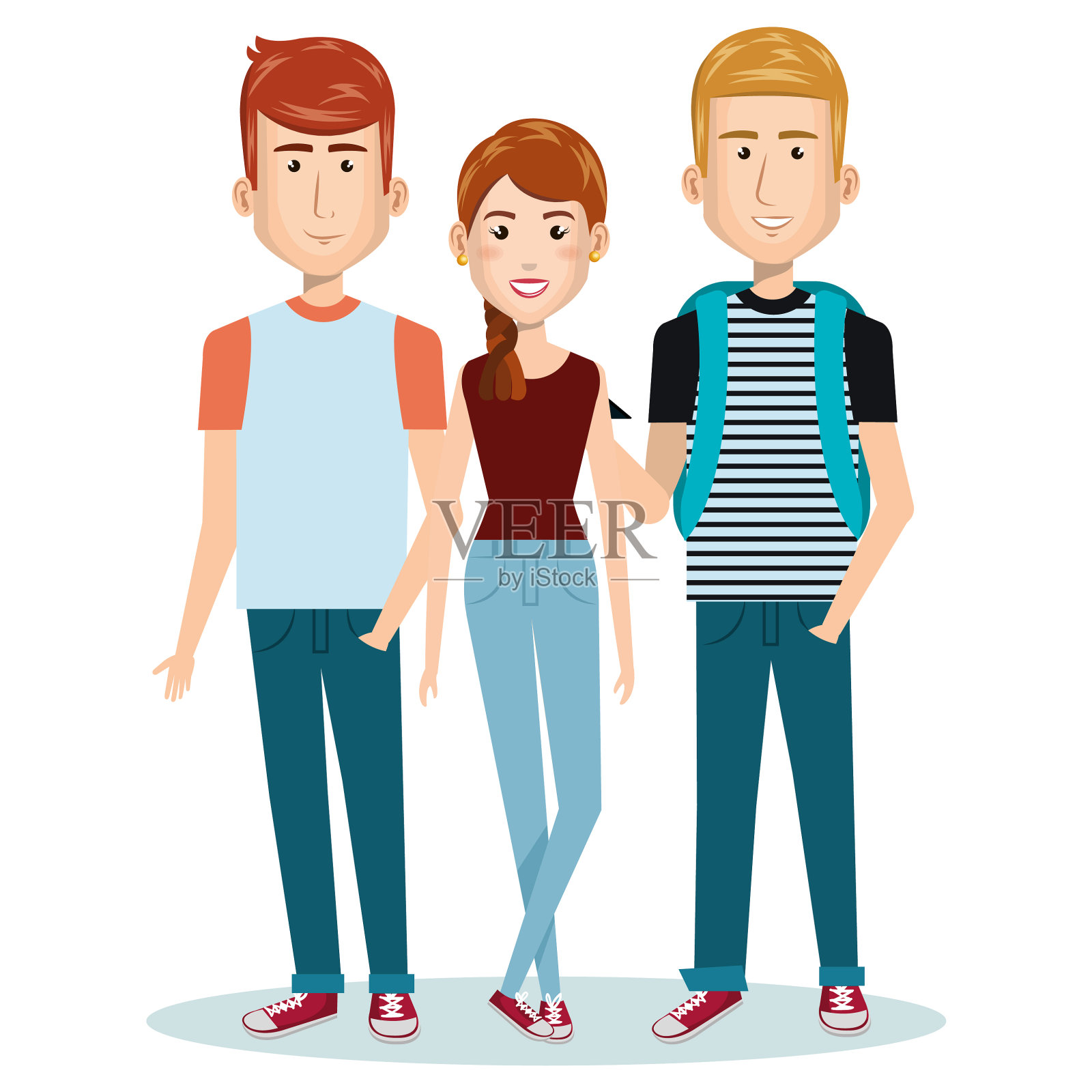 年轻人塑造的角色设计元素图片