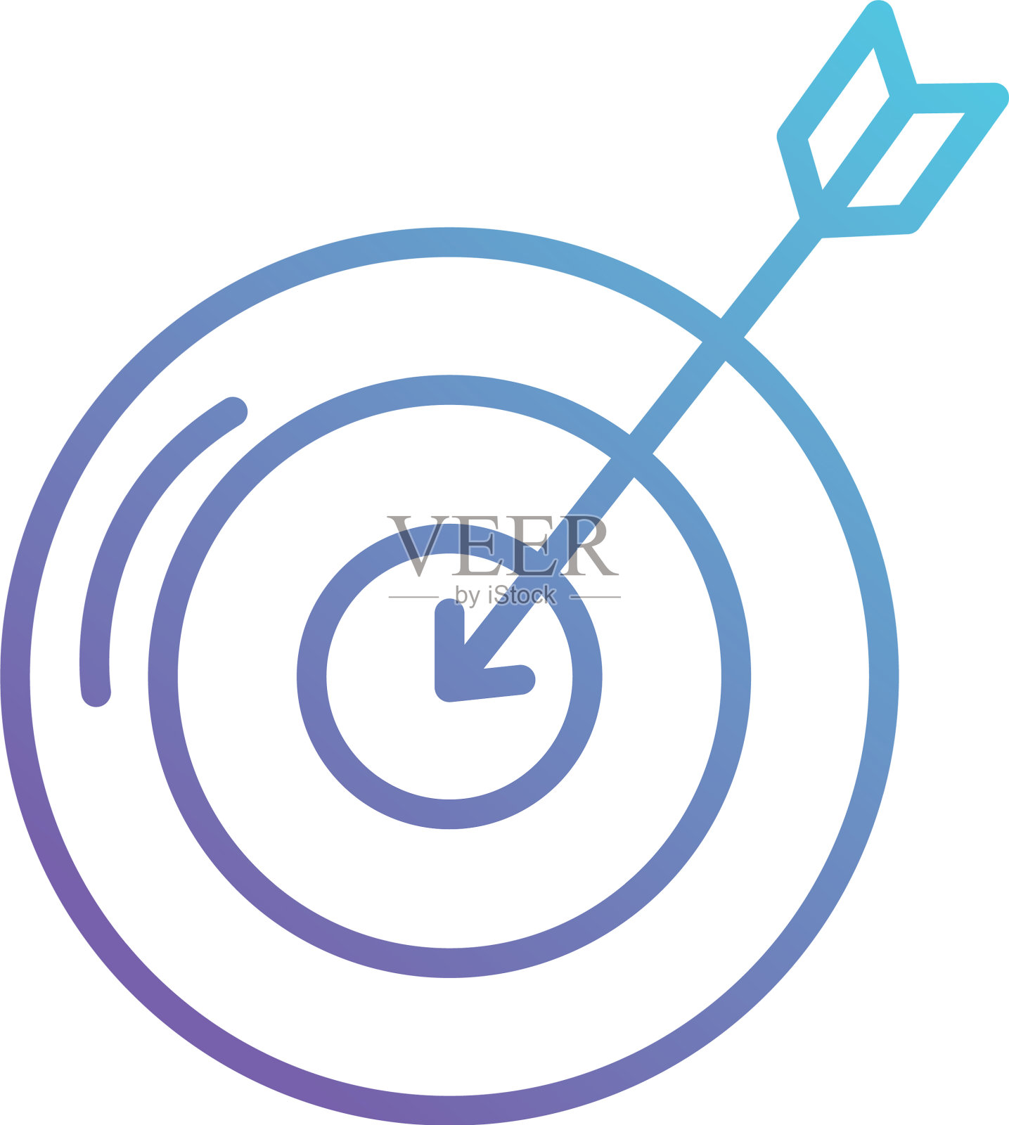 带有箭头图标的目标设计元素图片