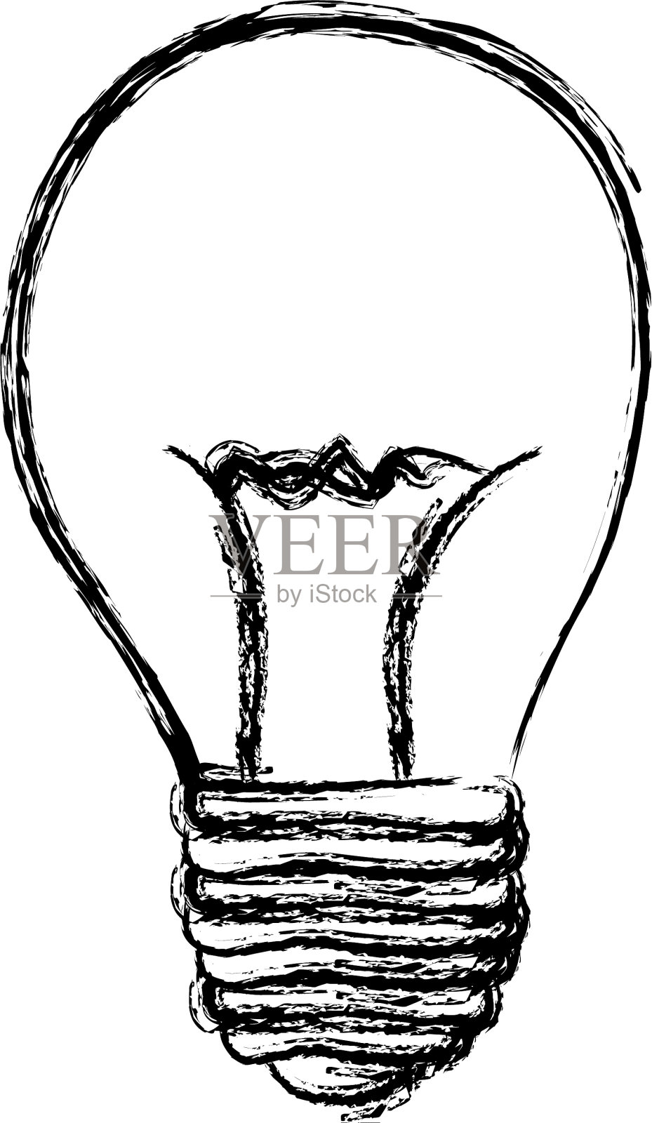 电灯泡电源图标插画图片素材