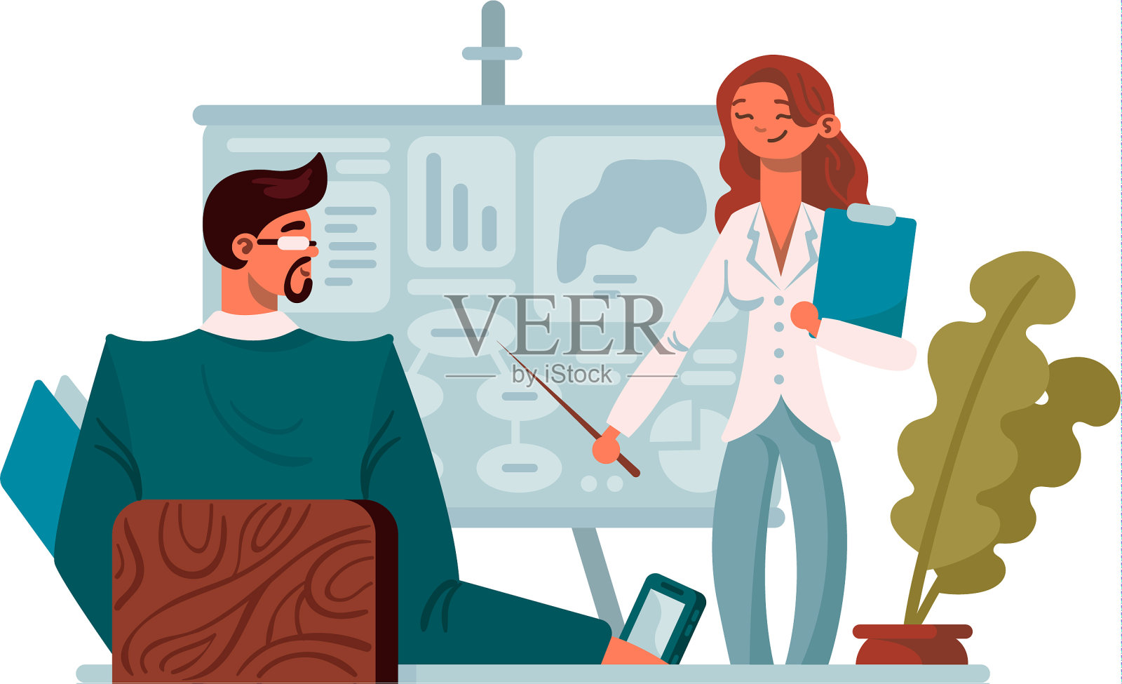 办公室业务介绍设计元素图片