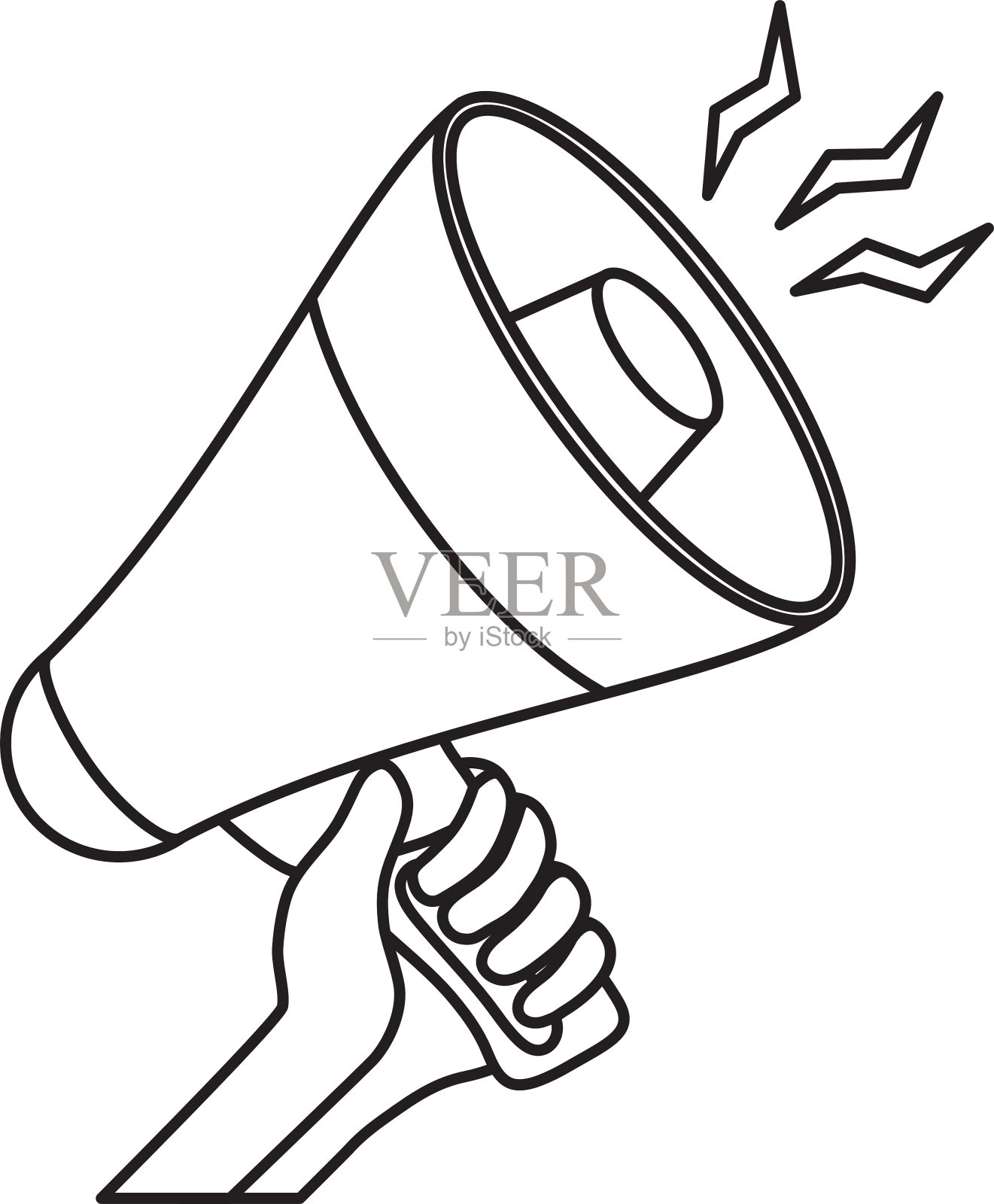 扩音器广告符号设计元素图片