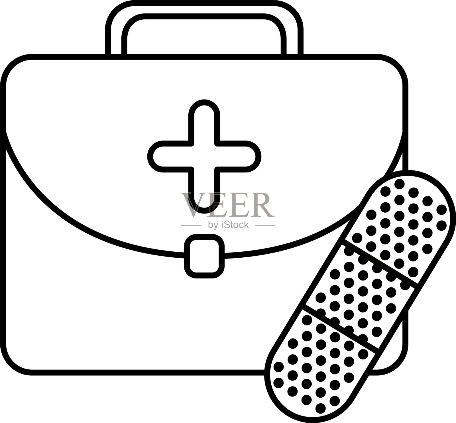 带治疗带的急救箱设计元素图片